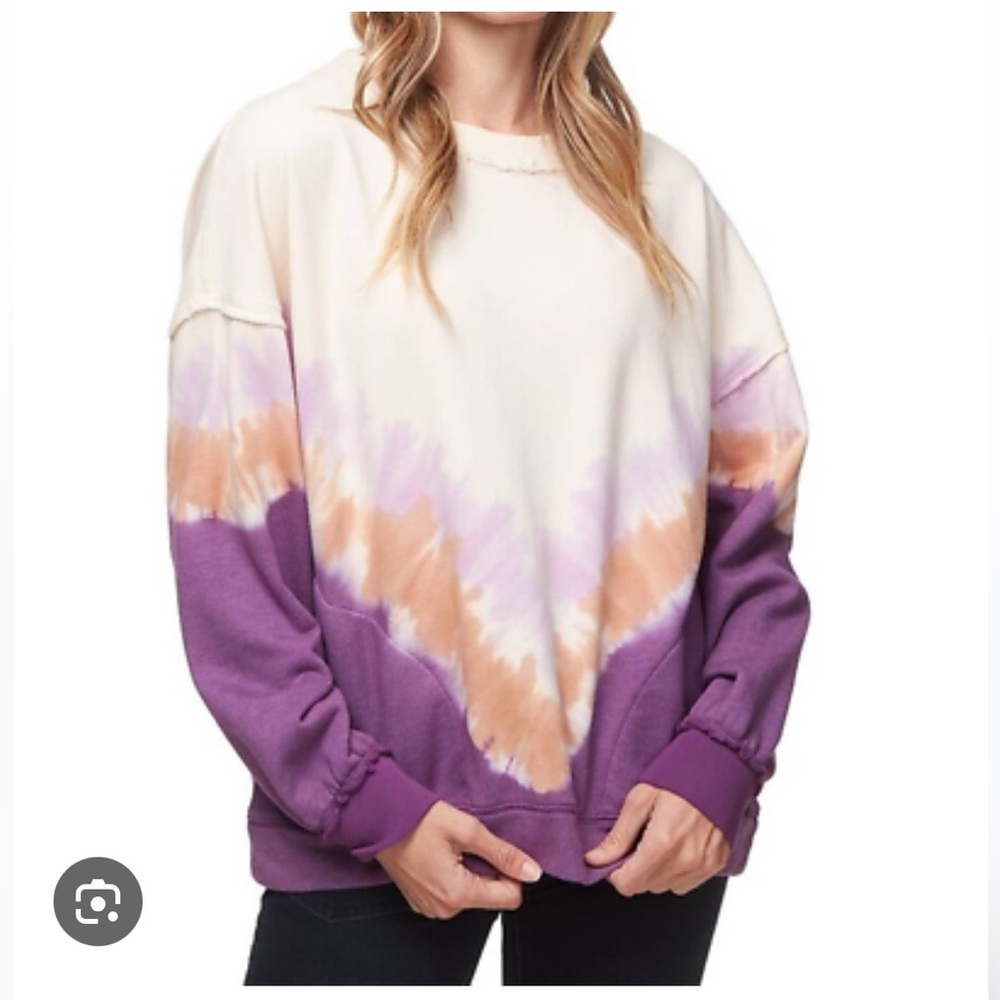 Free People Movement Metti Ombré Crewneck Seeatshirt
